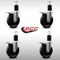 Service Caster 5'' SS Phenolic Swivel 1-3/4'' Expanding Stem Caster Set Total Lock Brake, 4PK SCC-SSEXTTL20S514-PHS-134-4 - alternate 4